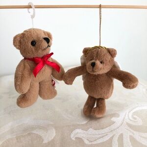 Gund Teddy Bear Ornaments—Set of Two